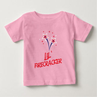 T-shirt Pour Bébé Petit pétard 4 juillet Mignon patriotique