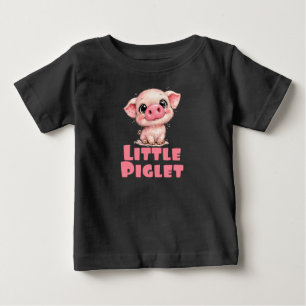 T-shirt Pour Bébé Petit Porcelet, Enfants de Cochon Drôles