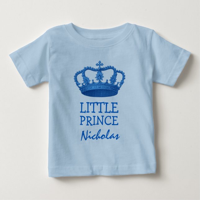 T-shirt Pour Bébé Petit Prince avec couronne V25 (Devant)