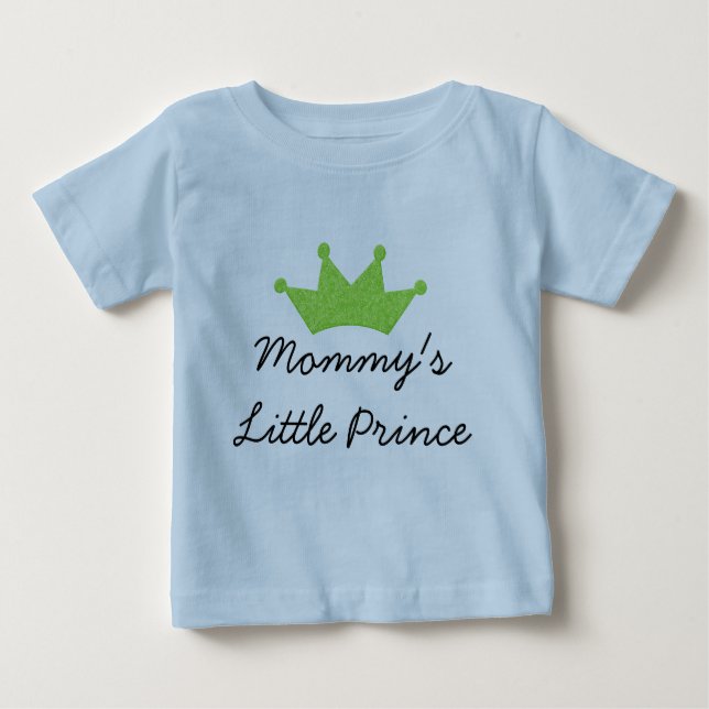 T-shirt Pour Bébé Petit Prince de maman (Devant)
