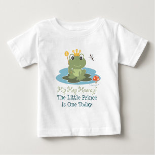 T-shirt Pour Bébé Petit Prince Frog 1er Anniversaire Longue Manche T