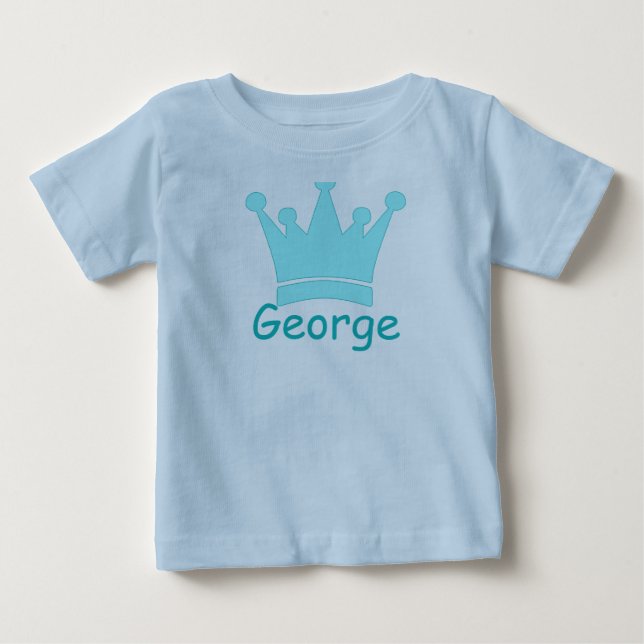 T-shirt Pour Bébé Petit Prince - Un Bébé Royal (Devant)