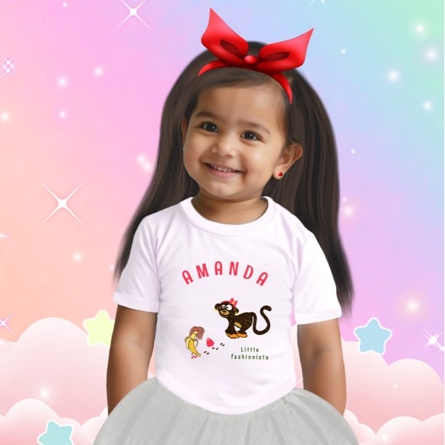 T-shirt Pour Bébé Petit singe (Créateur téléchargé)