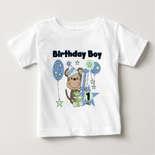 T-shirt Pour Bébé Petit Singe Avec Cadeaux 1er anniversaire