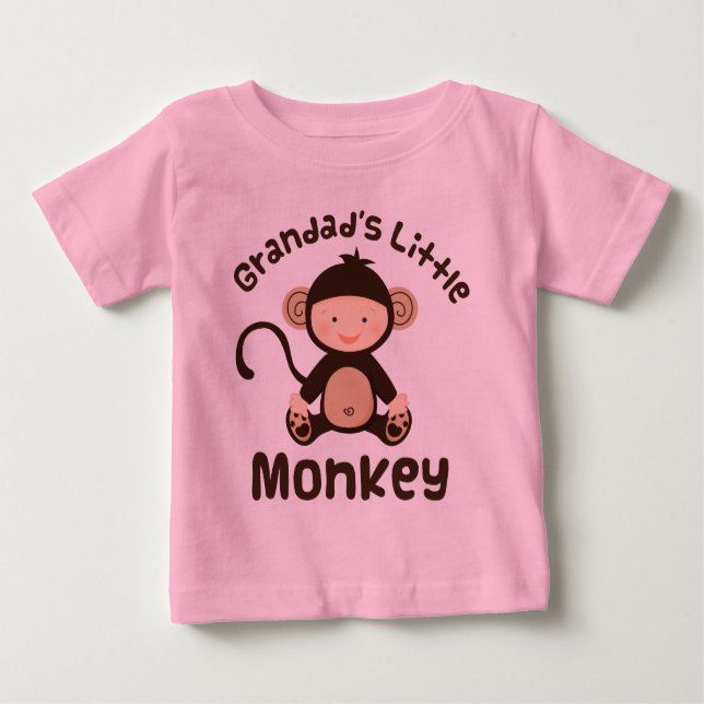 T-shirt Pour Bébé Petit singe de papys (Devant)