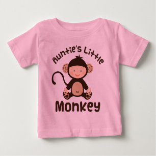 T-shirt Pour Bébé Petit singe de tantes