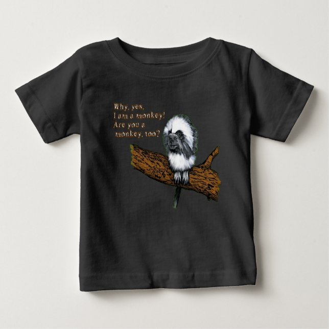 T-shirt Pour Bébé Petit Singe mignon (Devant)