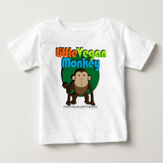T-shirt Pour Bébé Petit singe végétalien/Manche longue enfant