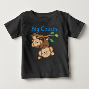 T-shirt Pour Bébé Petit singes Big Cousin
