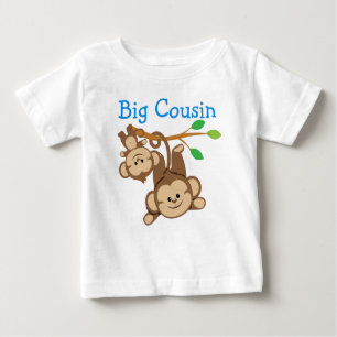 T-shirt Pour Bébé Petit singes Big Cousin