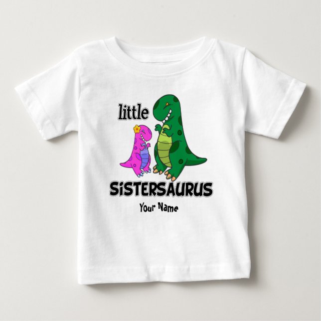 T-shirt Pour Bébé Petit Sistersaurus (Devant)
