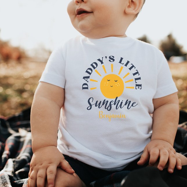 T-shirt Pour Bébé Petit soleil de papa Personnalisé Drôle Drôle Cade (Créateur téléchargé)