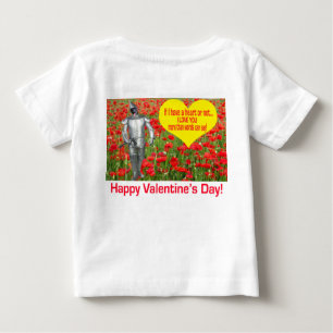 T-shirt Pour Bébé petit tee. Heureuse Sainte-Valentin. laboratoire n
