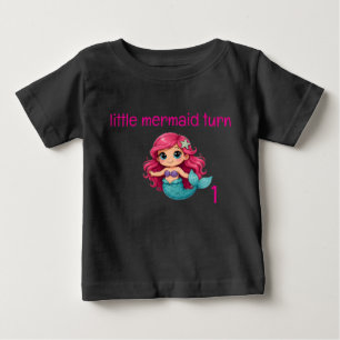 T-shirt Pour Bébé Petit tee-shirt de la Petite Sirène pour tout-peti