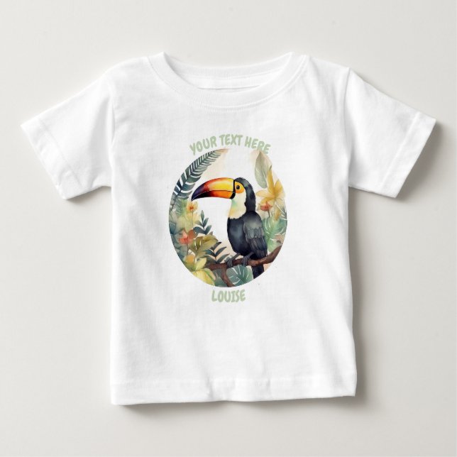 T-shirt Pour Bébé Petit Toucan Tee personnalisé (Devant)