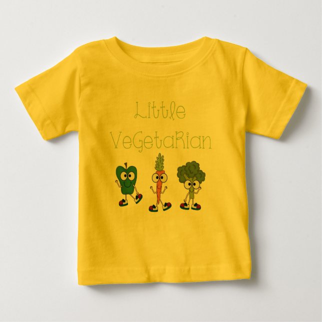 T-shirt Pour Bébé Petit végétarien (Devant)