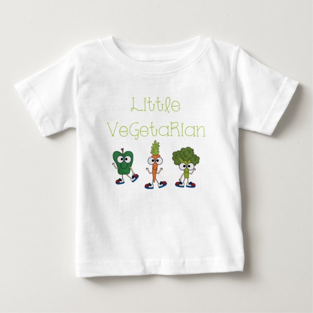 T-shirt Pour Bébé Petit végétarien (Devant)