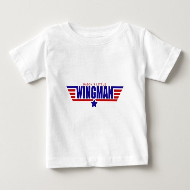 T-shirt Pour Bébé Petit Wingman de papa (Devant)