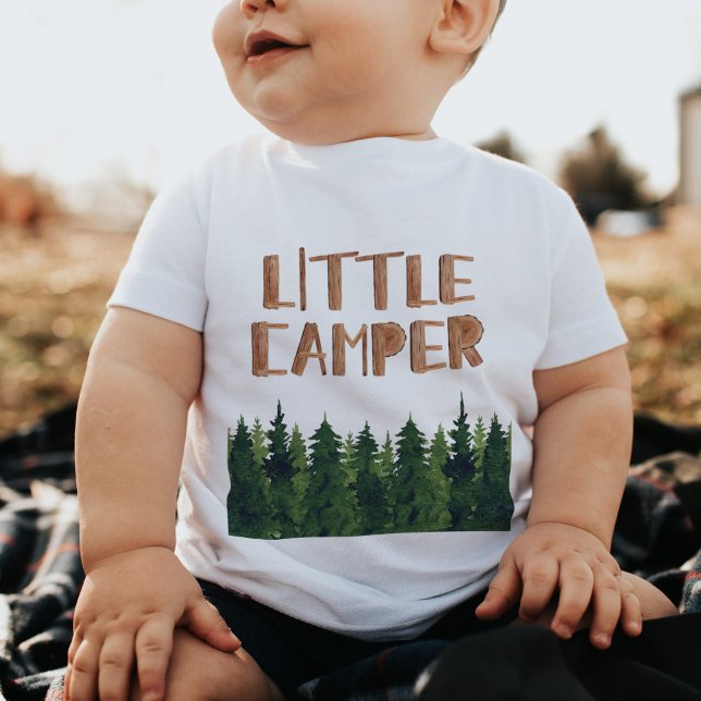 T-shirt Pour Bébé Petite aquarelle de Camper Bois (Créateur téléchargé)