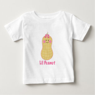 T-shirt Pour Bébé Petite chemise rose mignonne d'arachide