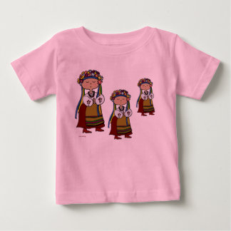 T-shirt Pour Bébé Petite danseuse ukrainienne art populaire ukrainie