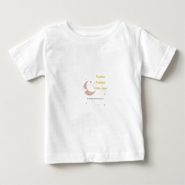 T-shirt Pour Bébé Petite étoile scintillante (Devant)