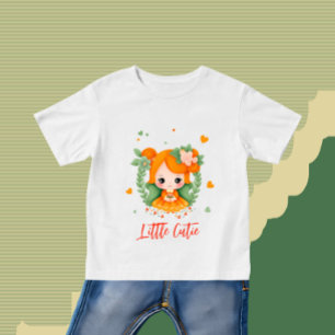 T-shirt Pour Bébé Petite fille avec fleurs