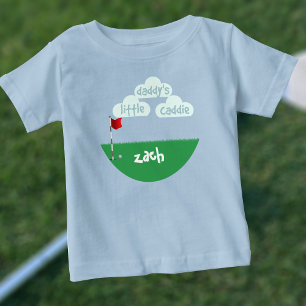 T-shirt Pour Bébé Petite fille de papa's Little Caddie Junior Golfer