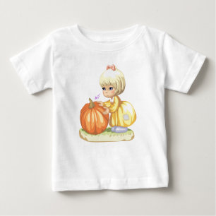 T-shirt Pour Bébé Petite fille et Citrouille Toddler Manches longues