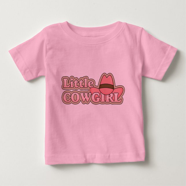 T-shirt Pour Bébé Petite fille - Filles Ouest (Devant)