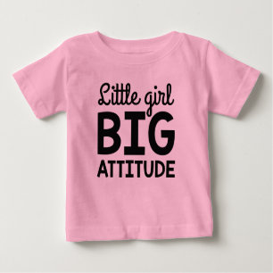 T-shirt Pour Bébé Petite fille Grande attitude