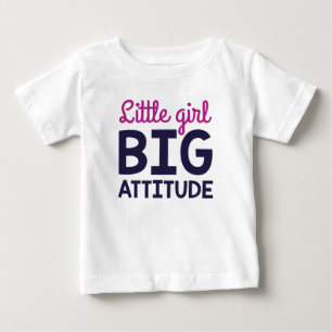 T-shirt Pour Bébé Petite Fille Grande Attitude