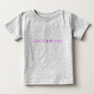 T-shirt Pour Bébé Petite fille "Je suis vietnamienne"