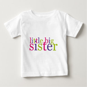 T-shirt Pour Bébé Petite grande soeur