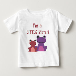 T-shirt Pour Bébé Petite grenouille frère T (violet/rose)