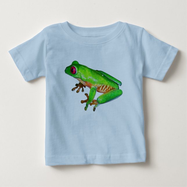 T-shirt Pour Bébé Petite grenouille verte (Devant)