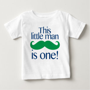 T-shirt Pour Bébé Petite marine et vert de chemise d'anniversaire de