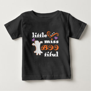 T-shirt Pour Bébé petite miss bootiful halloween mignon