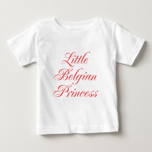 T-shirt Pour Bébé Petite princesse belge (Devant)