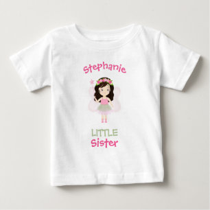 T-shirt Pour Bébé Petite Princesse Fée des Bois Petite Soeur