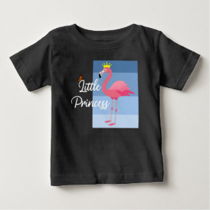 T-shirt Pour Bébé Petite princesse Flamant rose rose design - Baby J