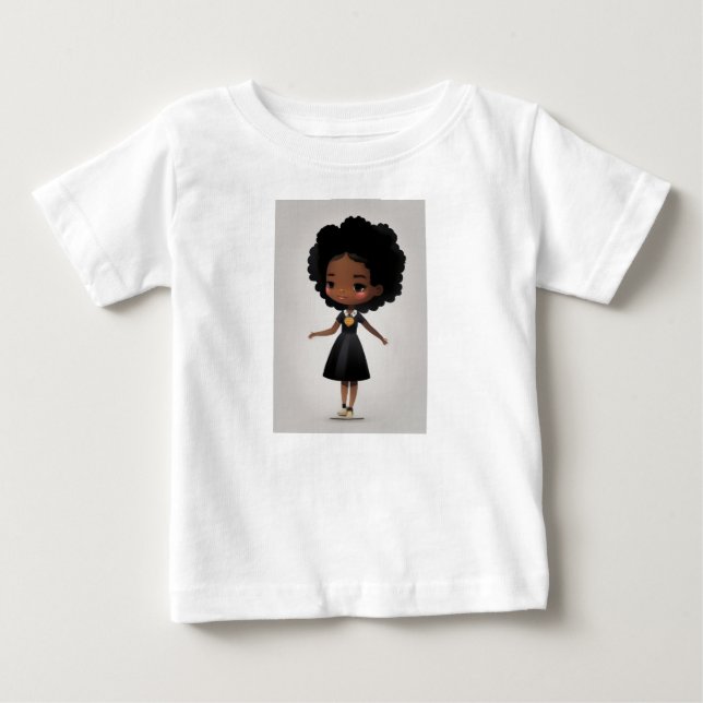 T-shirt Pour Bébé Petite princesse Grenouille (Devant)