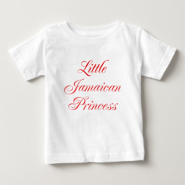T-shirt Pour Bébé Petite princesse jamaïcaine (Devant)