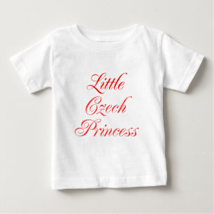 T-shirt Pour Bébé Petite princesse tchèque