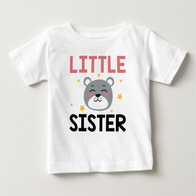 T-shirt Pour Bébé Petite soeur (Devant)
