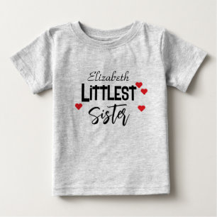 T-shirt Pour Bébé Petite soeur personnalisée adorable