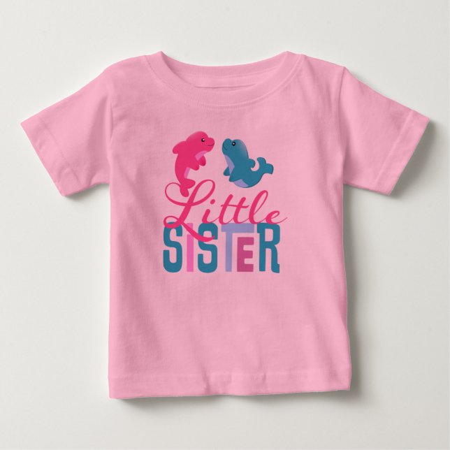 T-shirt Pour Bébé Petite Soeur Toddler Long Sleeve (Devant)