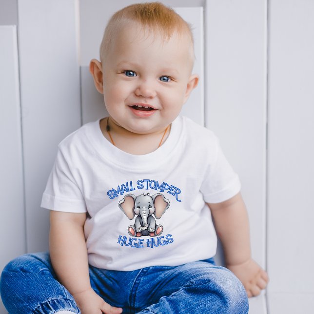 T-shirt Pour Bébé Petite Timbre, Gros Endroits (Créateur téléchargé)