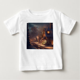 T-shirt Pour Bébé Petite ville de Noël 2