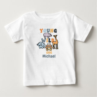 T-shirt Pour Bébé Petits animaux sauvages de Safari
